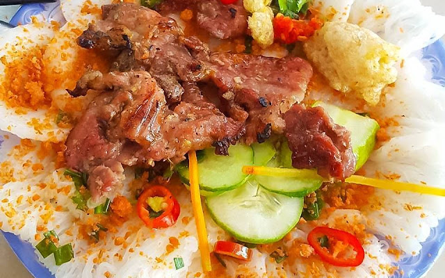 Bánh Hỏi Thịt Nướng An